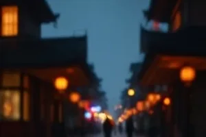 半坡咖啡剧照，半坡上的玻璃咖啡馆与沿街台阶