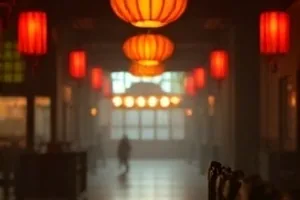 长夜售货亭剧照，深夜便利店玻璃窗内暖黄灯光